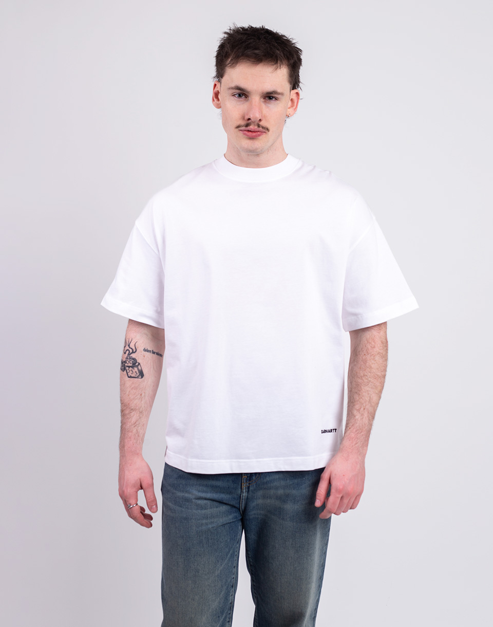 Tričko Carhartt WIP S/S Link Script T-Shirt White/Black