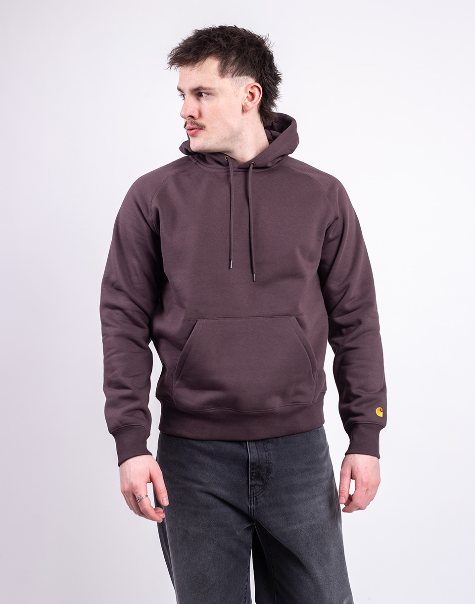 Carhartt WIP Hooded Chase Sweat Shale/Gold S