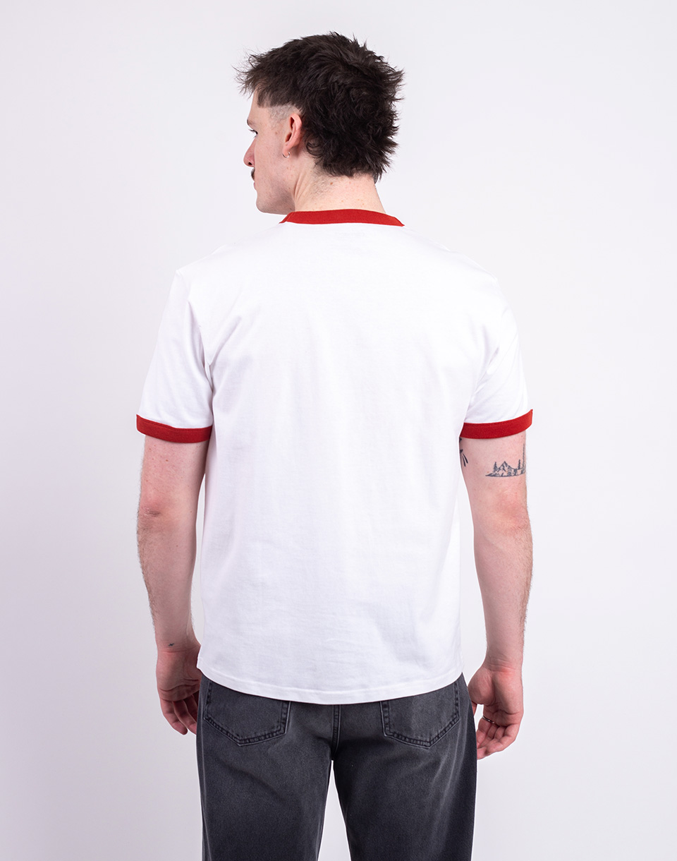 Carhartt WIP S/S Ip Ringer T-Shirt White/Red/Red M