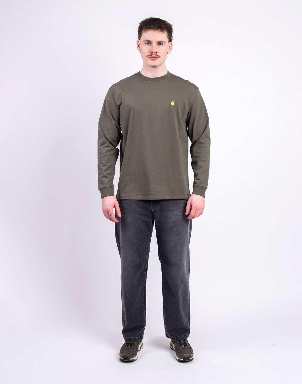 Carhartt WIP L/S Chase T-Shirt Leaf/Gold M