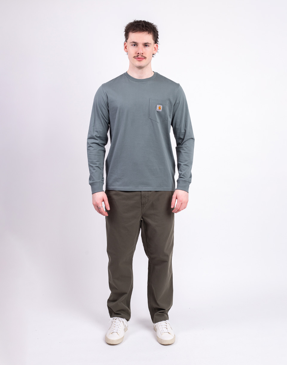Carhartt WIP L/S Pocket T-Shirt Velvet Green M