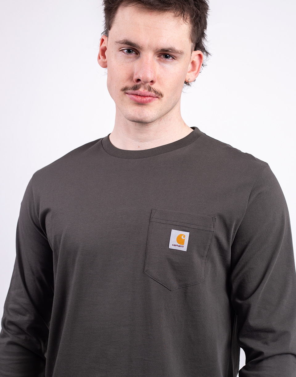 Carhartt WIP L/S Pocket T-Shirt Oxide Green S
