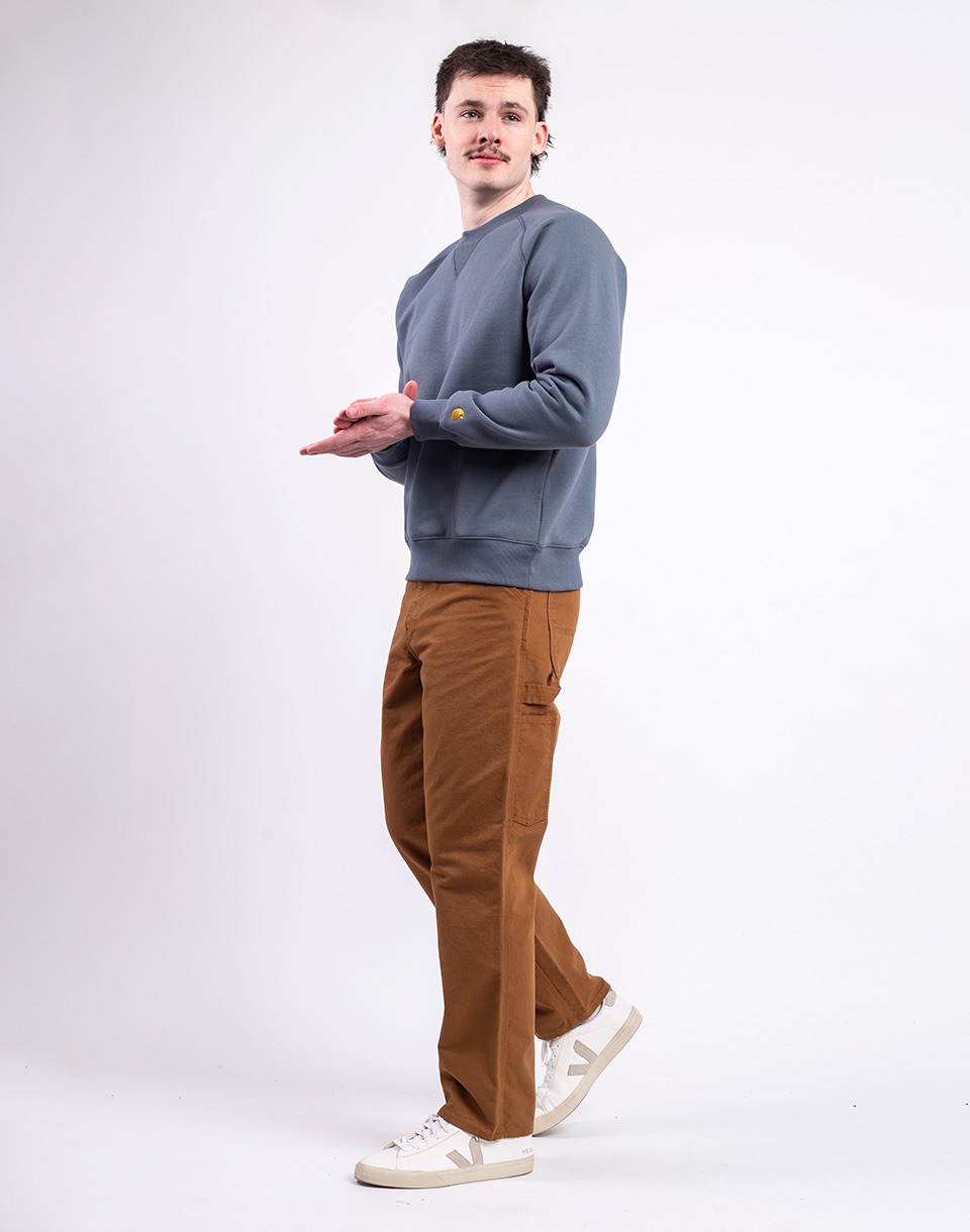 Carhartt WIP Single Knee Pant Hamilton Brown rinsed W31/L32