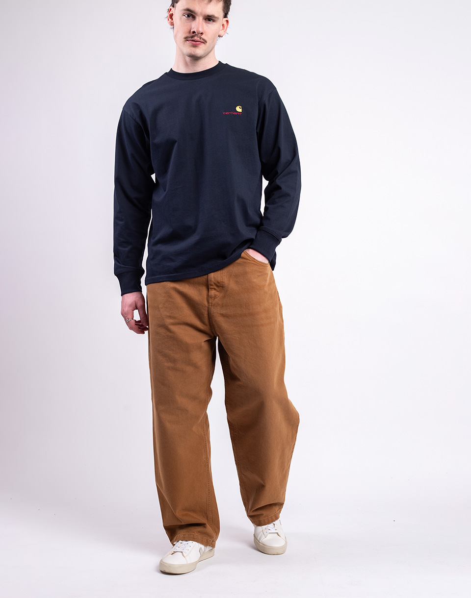 Carhartt WIP Brandon Pant Hamilton Brown grind wash S