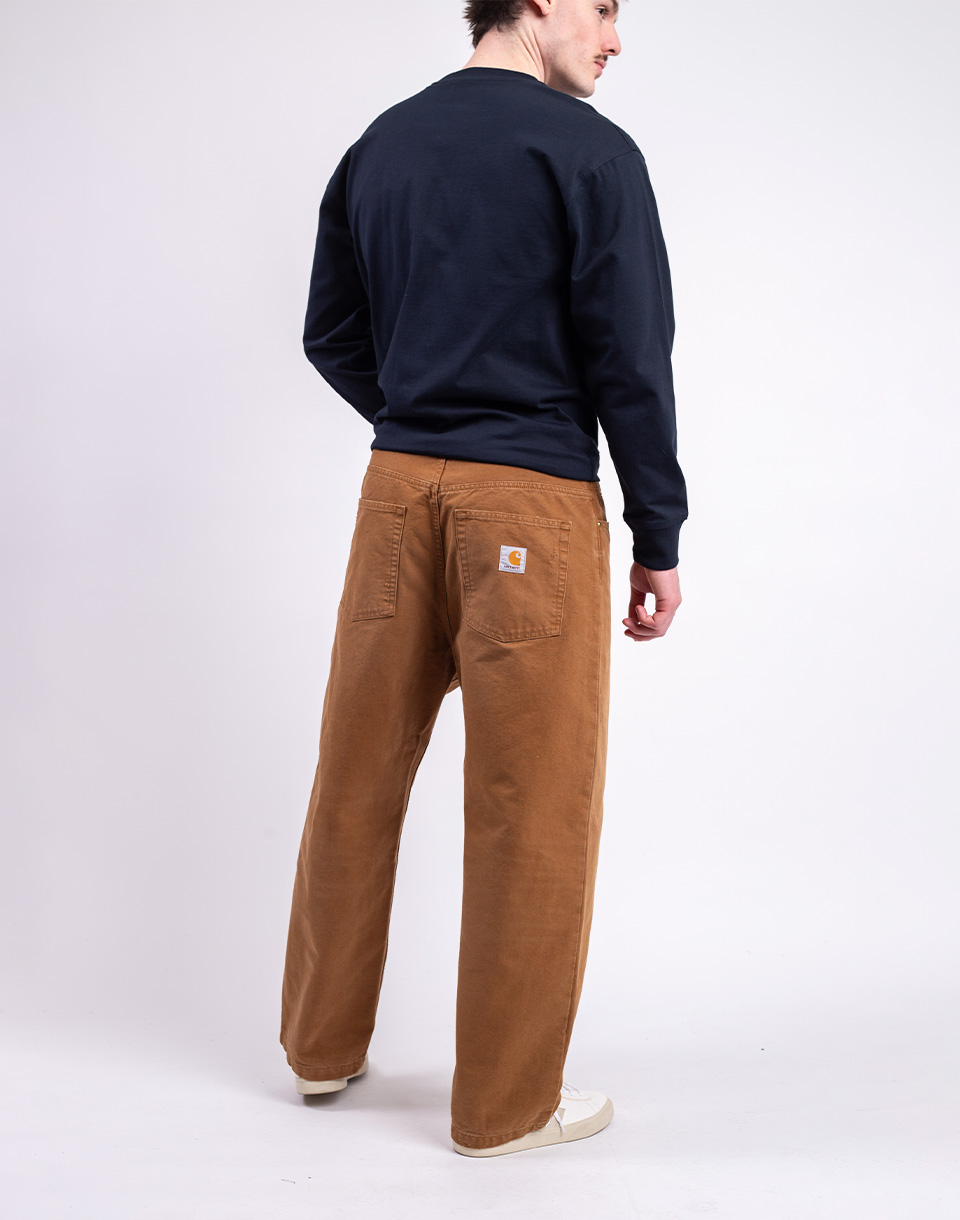 Carhartt WIP Brandon Pant Hamilton Brown grind wash S