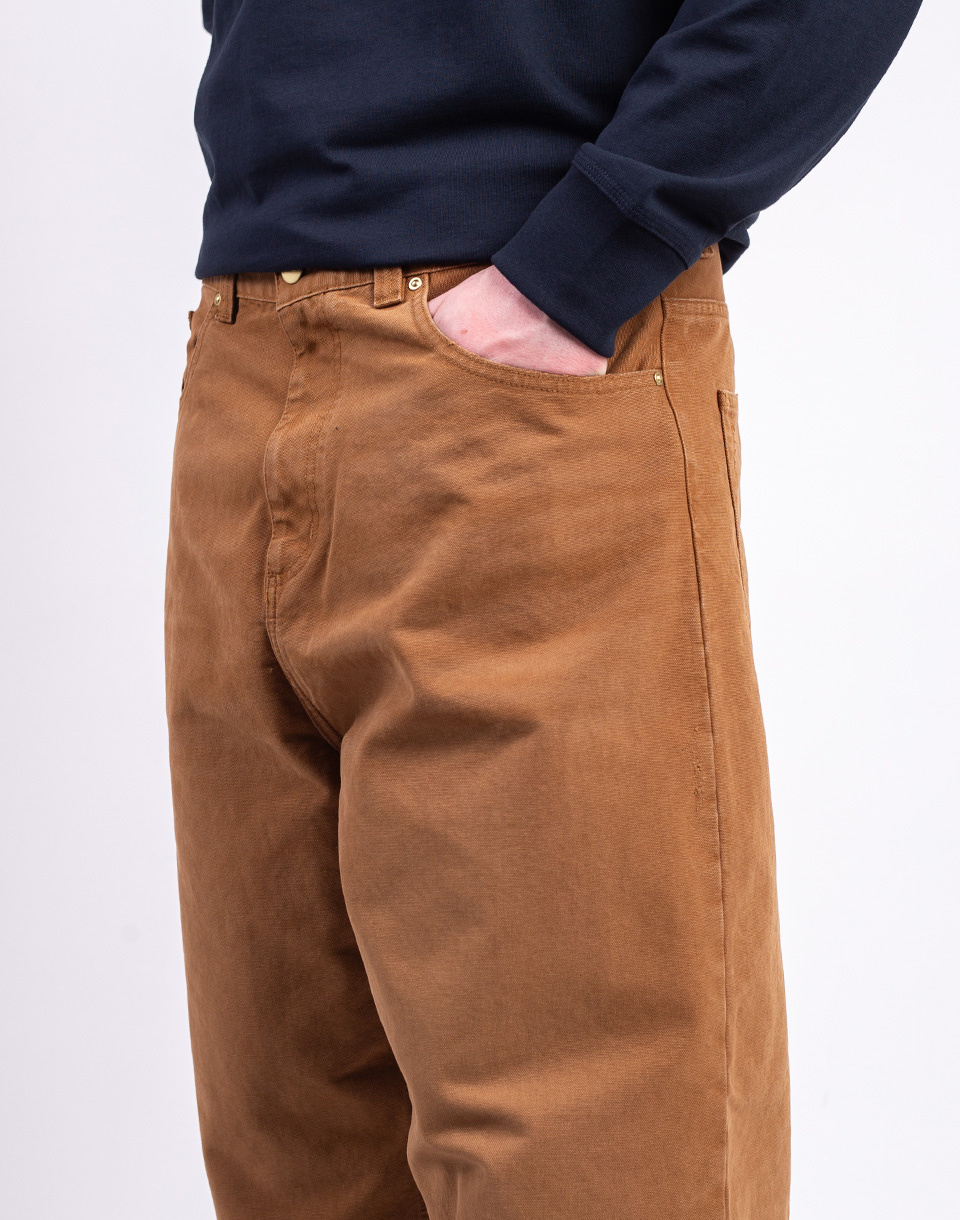 Carhartt WIP Brandon Pant Hamilton Brown grind wash S