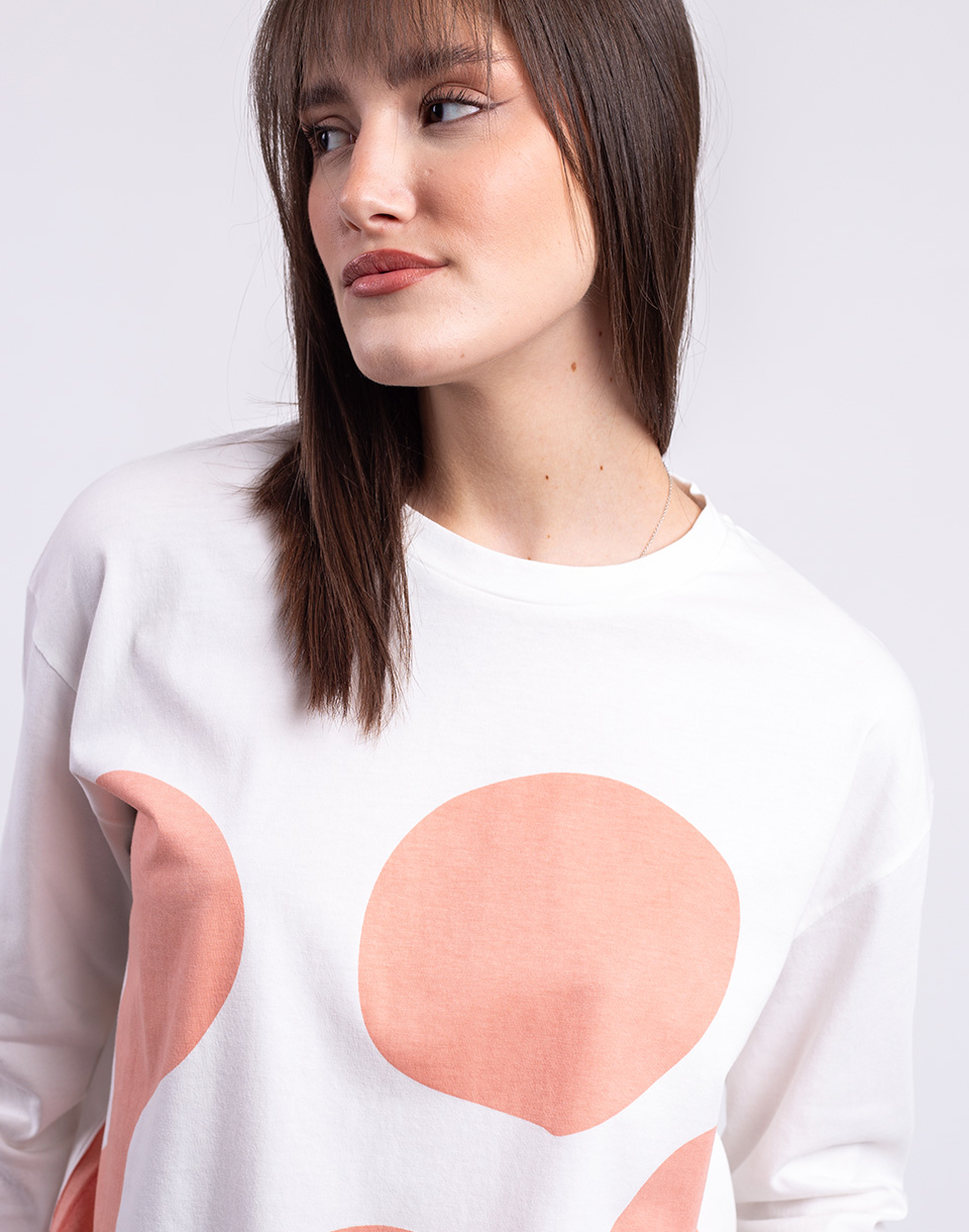 Thinking MU Flower Contrast Emily Tee WHITE S