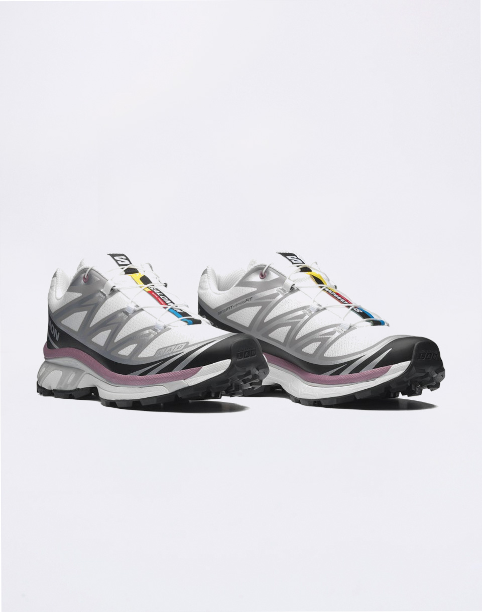 Salomon XT-6 White/Black/Dusky Orchid 44