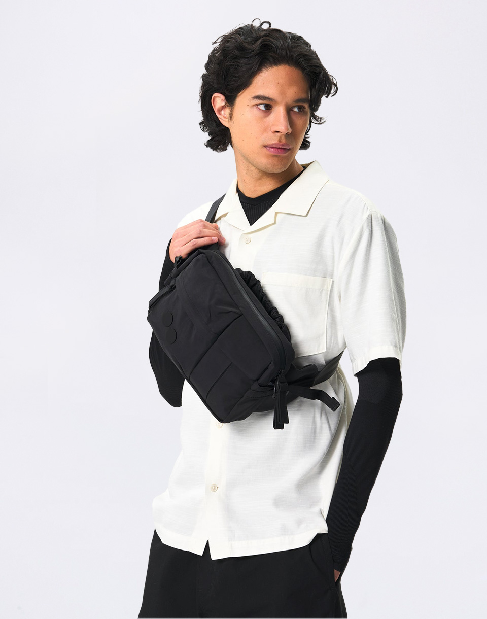 pinqponq Tetrik Large Crinkle Black