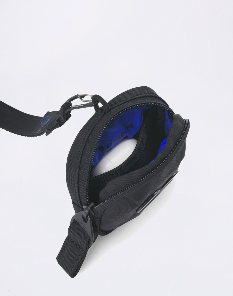 pinqponq Mini Pouch Crinkle Black