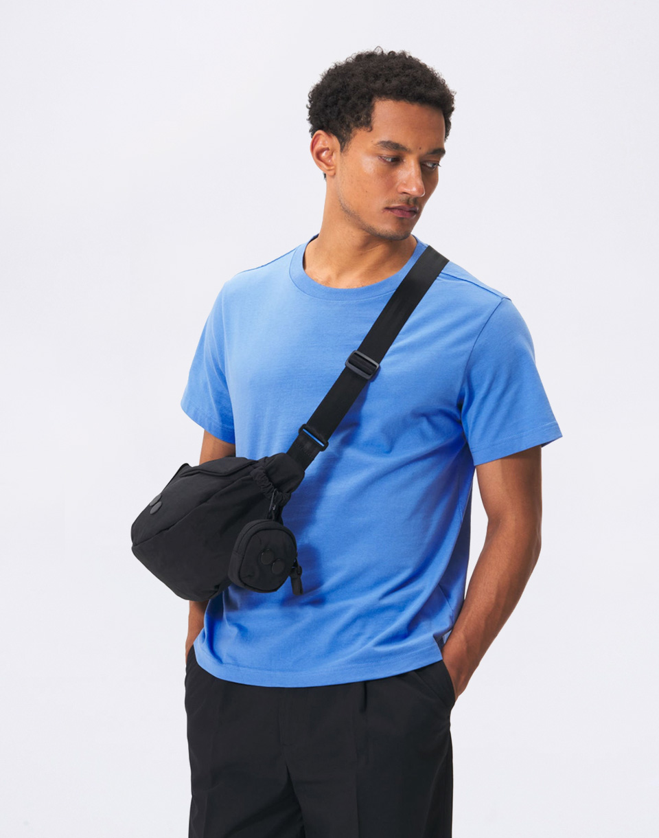 pinqponq Mini Pouch Crinkle Black