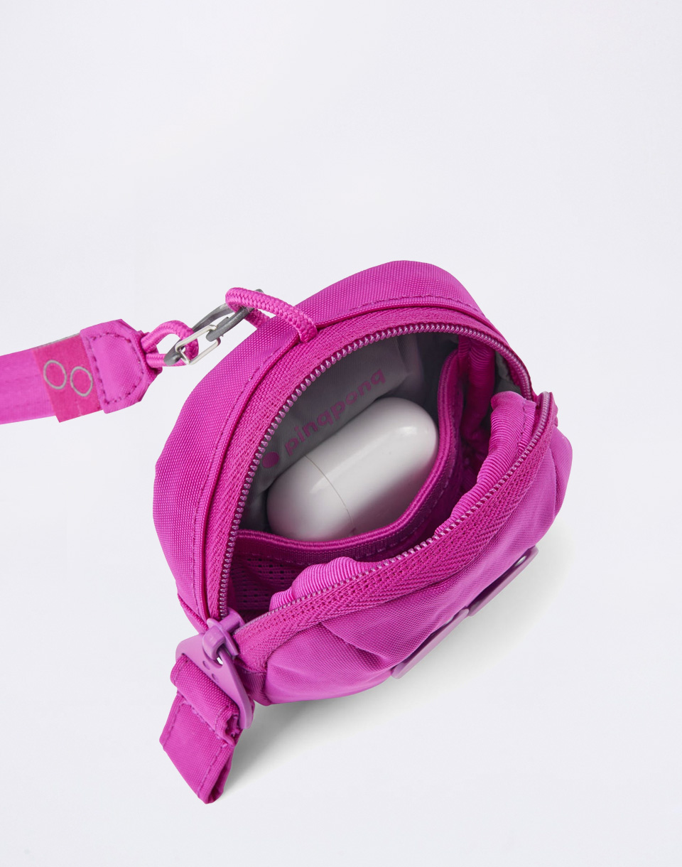 pinqponq Mini Pouch Crinkle Fuchsia