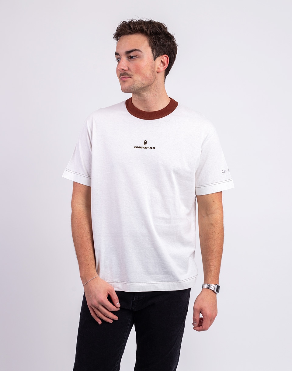 Tričko ONE OF XX Sequoia Ringer Loose Fit T-shirt Sequoia