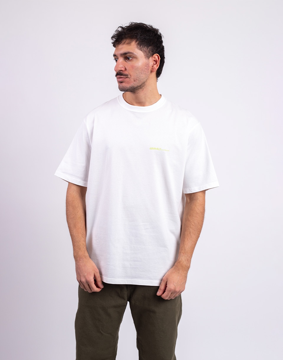 Tričko Gramicci Hurricane Tee WHITE