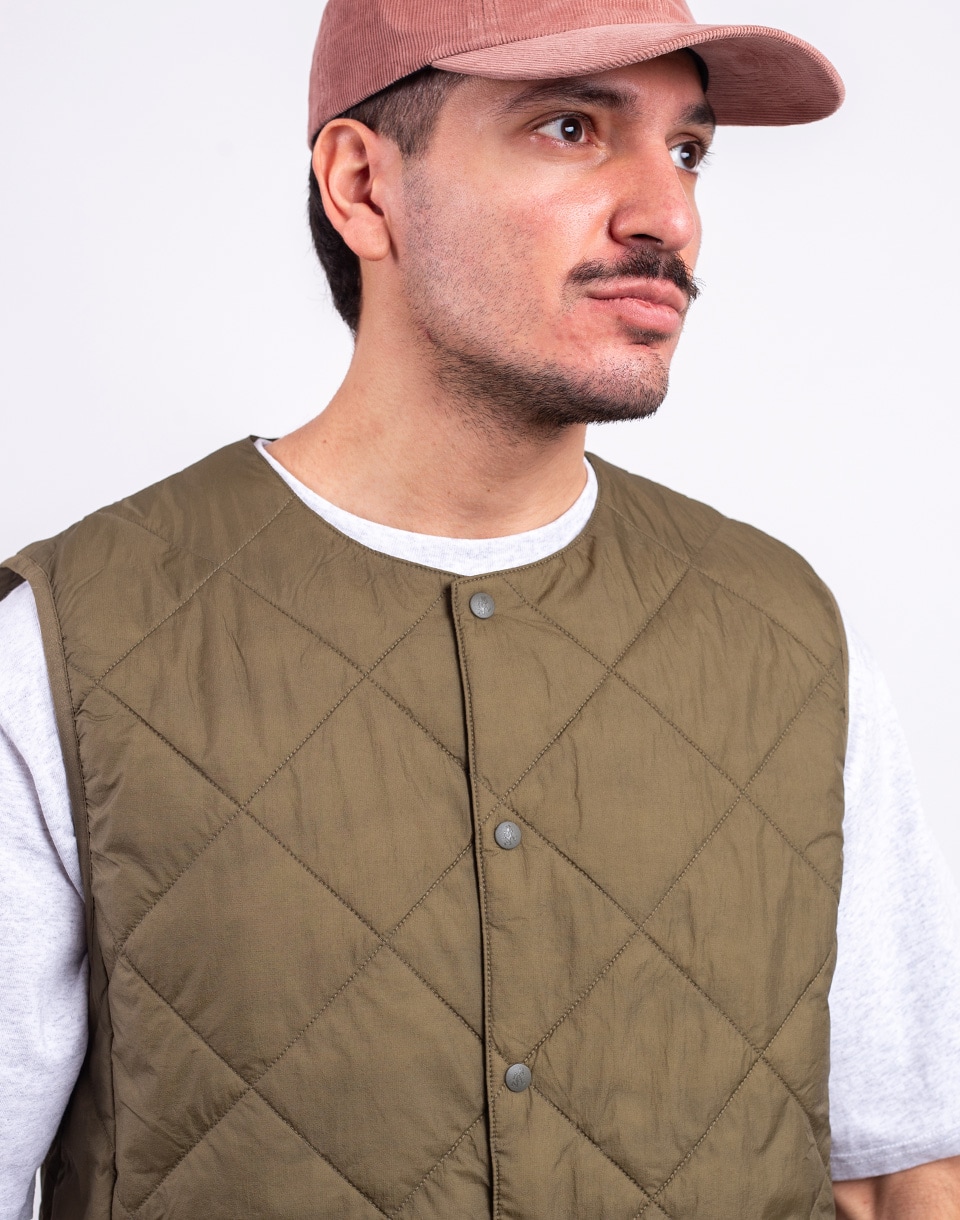 Gramicci Thermal Insulation Quilted Vest DEEP LAUREL M