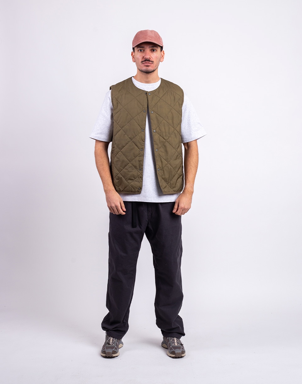 Gramicci Thermal Insulation Quilted Vest DEEP LAUREL M
