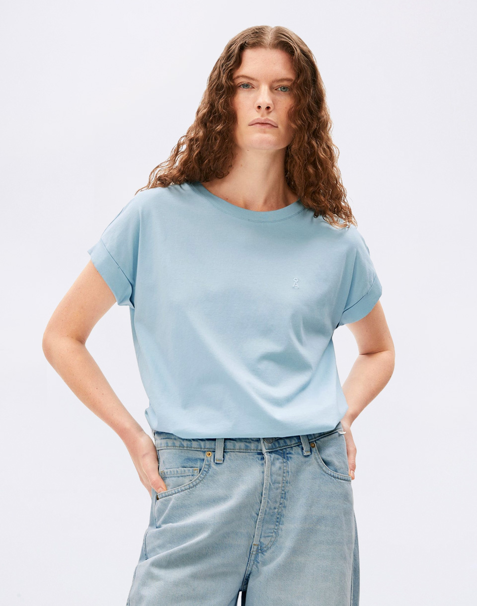 Tričko Armedangels Idaara 3432 blue glow