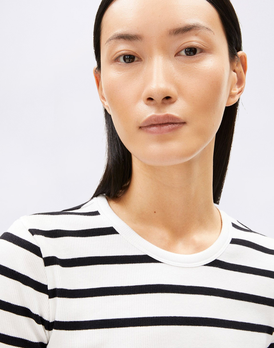 Armedangels Kardaa Stripes 307 white-black M