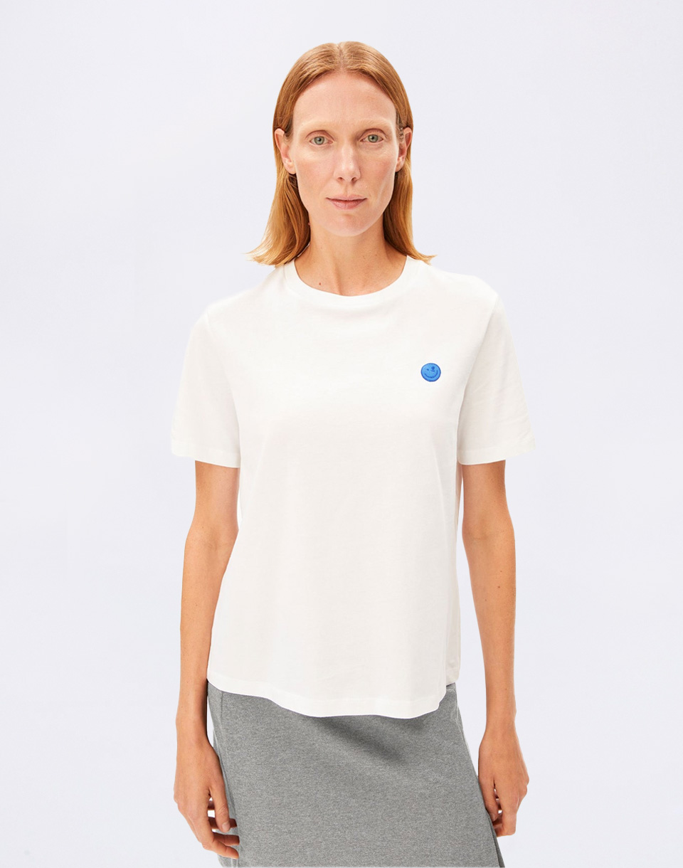 Tričko Armedangels Lualaa Embro 188 white