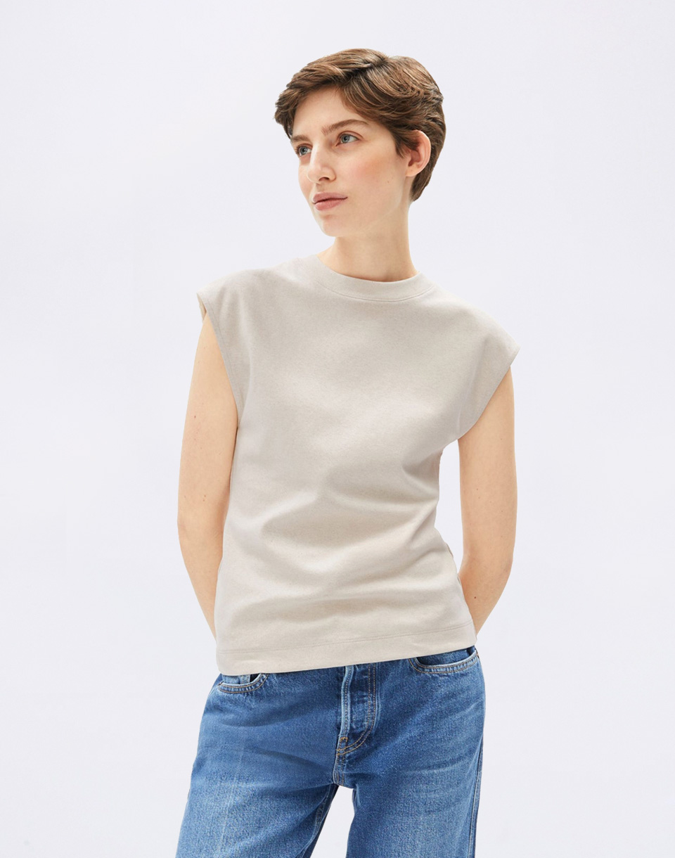 Armedangels Un-wasted Top 3483 undyed-cinnamon dust L