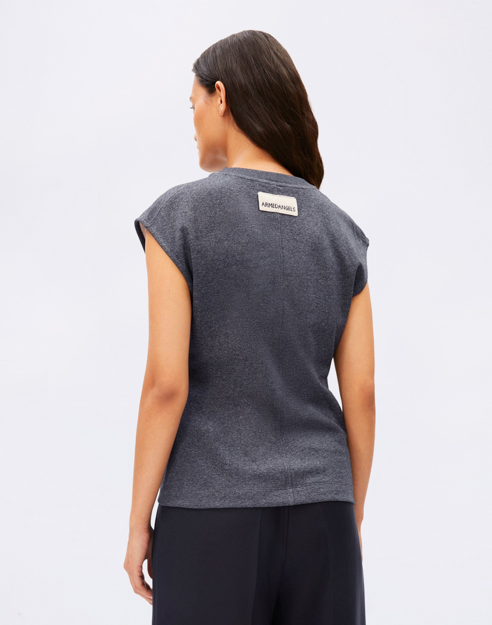 Armedangels Un-wasted Top 3595 steel melange-undyed M