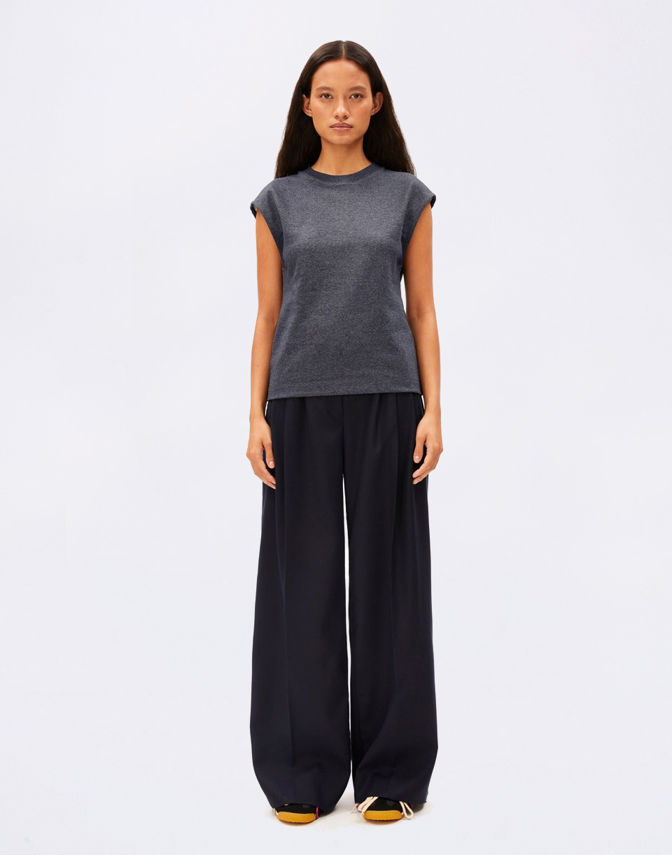 Armedangels Un-wasted Top 3595 steel melange-undyed M