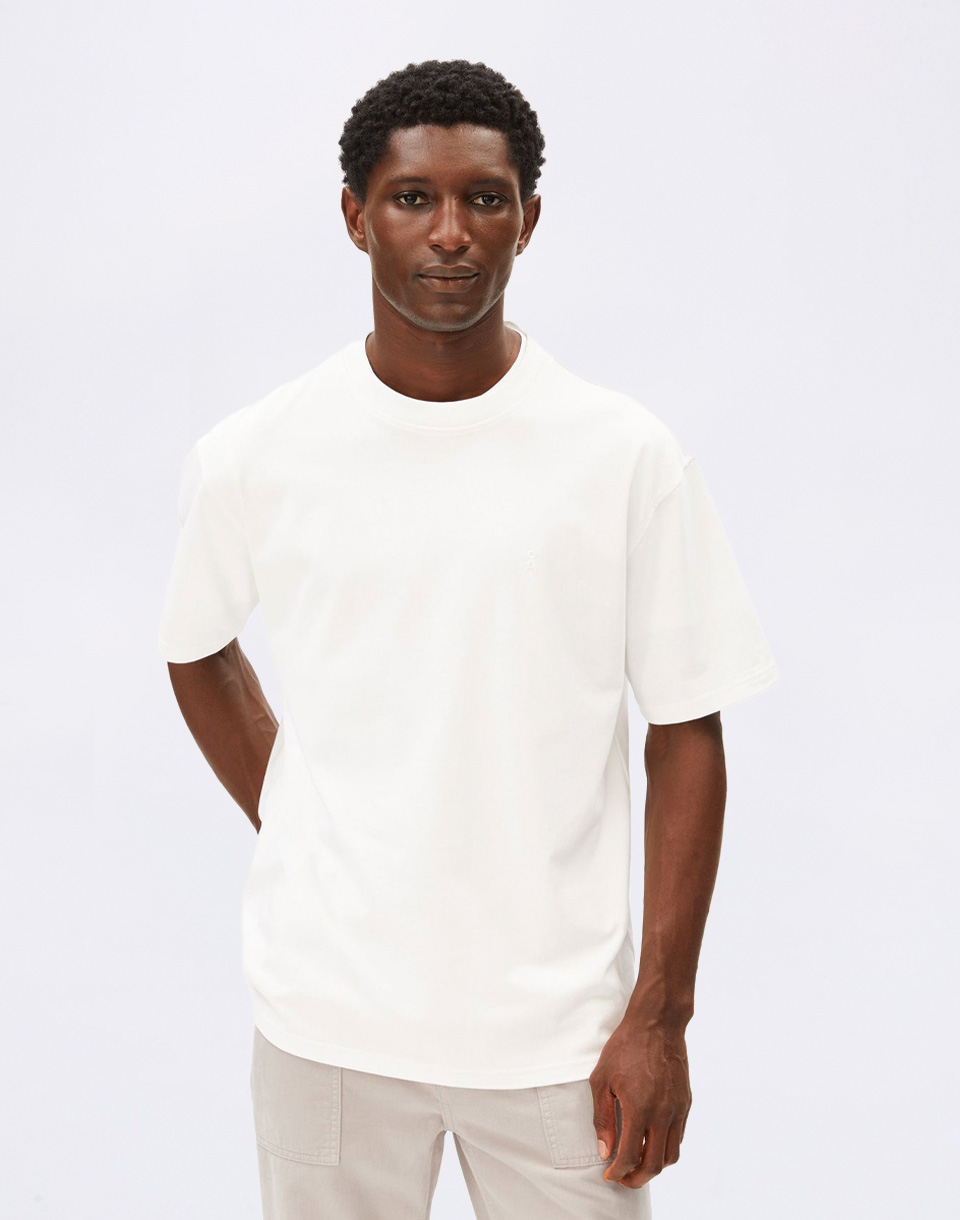 Tričko Armedangels Maarkos Heavy Weight 188 white