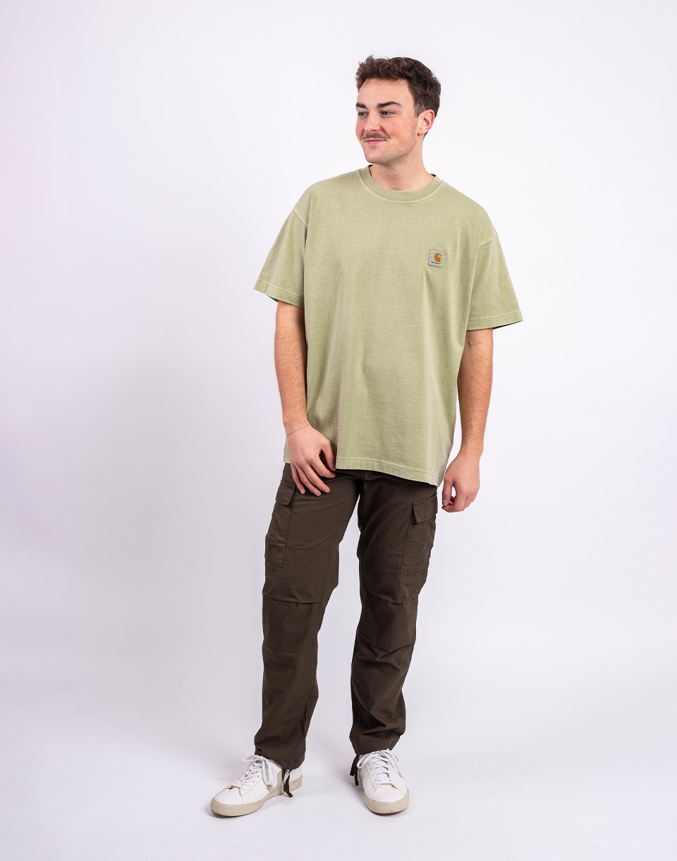 Carhartt WIP S/S Nelson T-Shirt Gentle Green garment dyed S