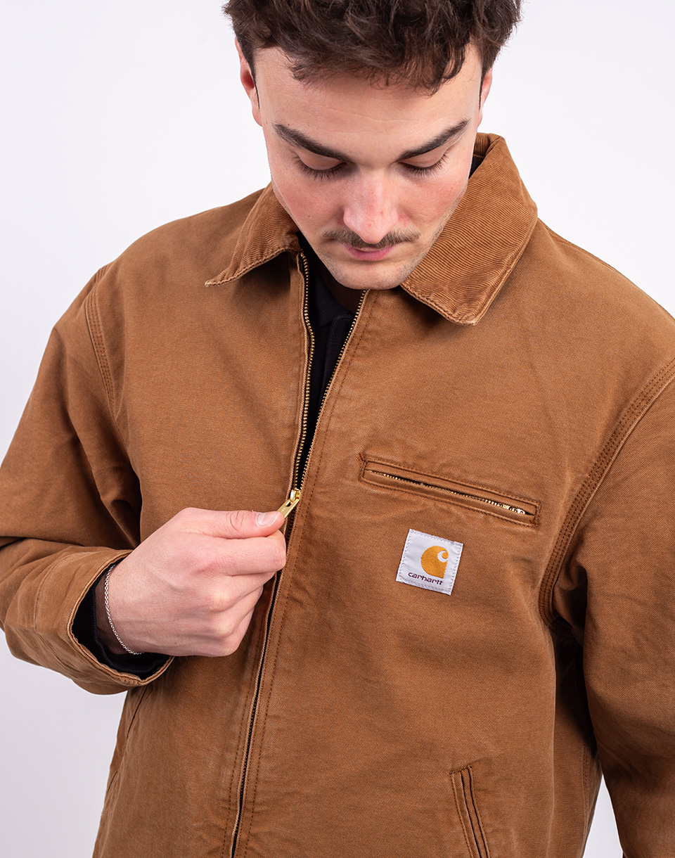 Carhartt WIP Detroit Jacket Hamilton Brown/Hamilton stone canvas M