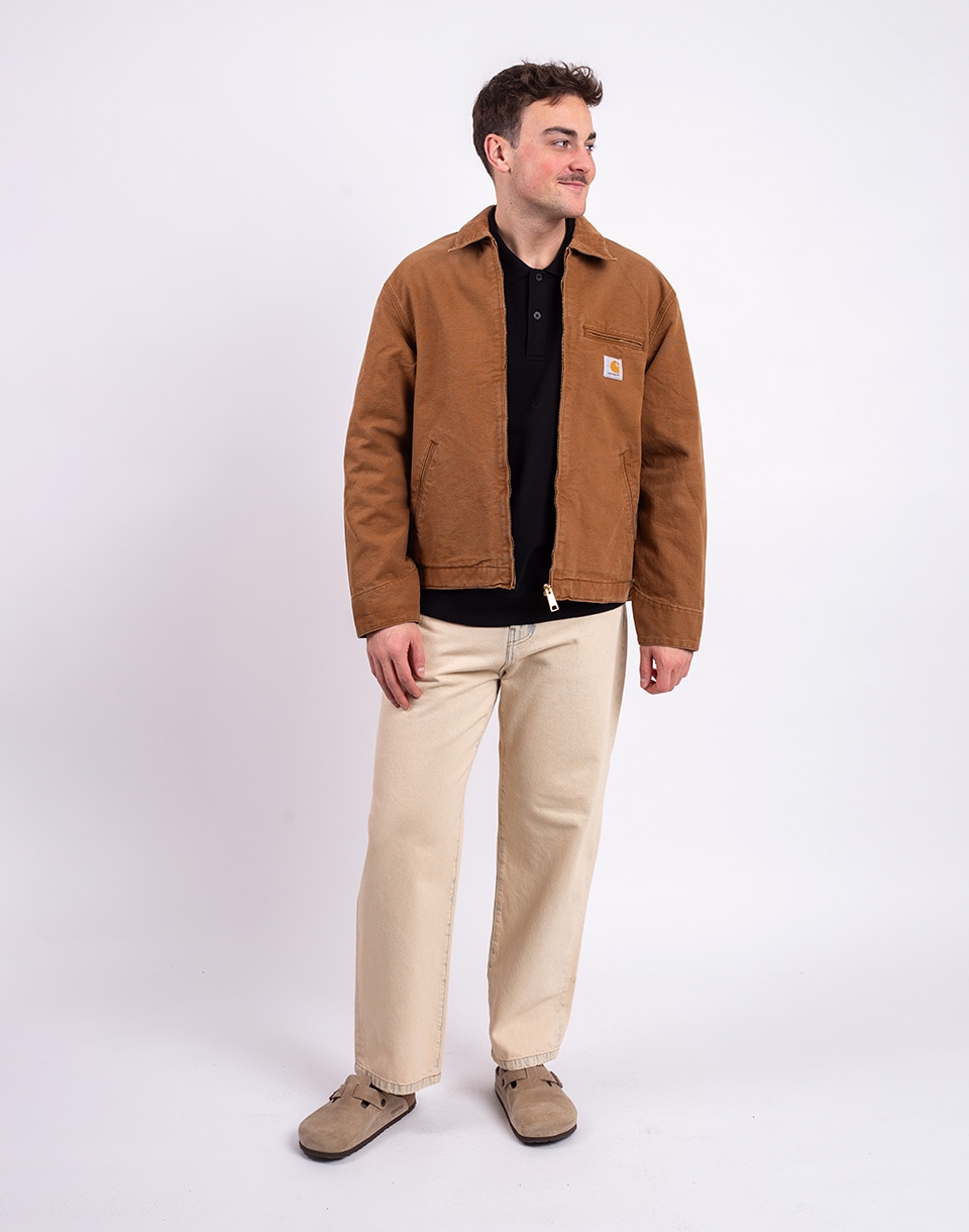 Carhartt WIP Detroit Jacket Hamilton Brown/Hamilton stone canvas M