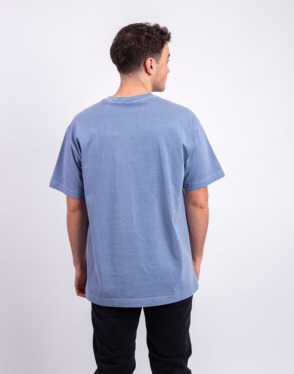 Tričko Carhartt WIP S/S Nelson T-Shirt Gentle Blue garment dyed