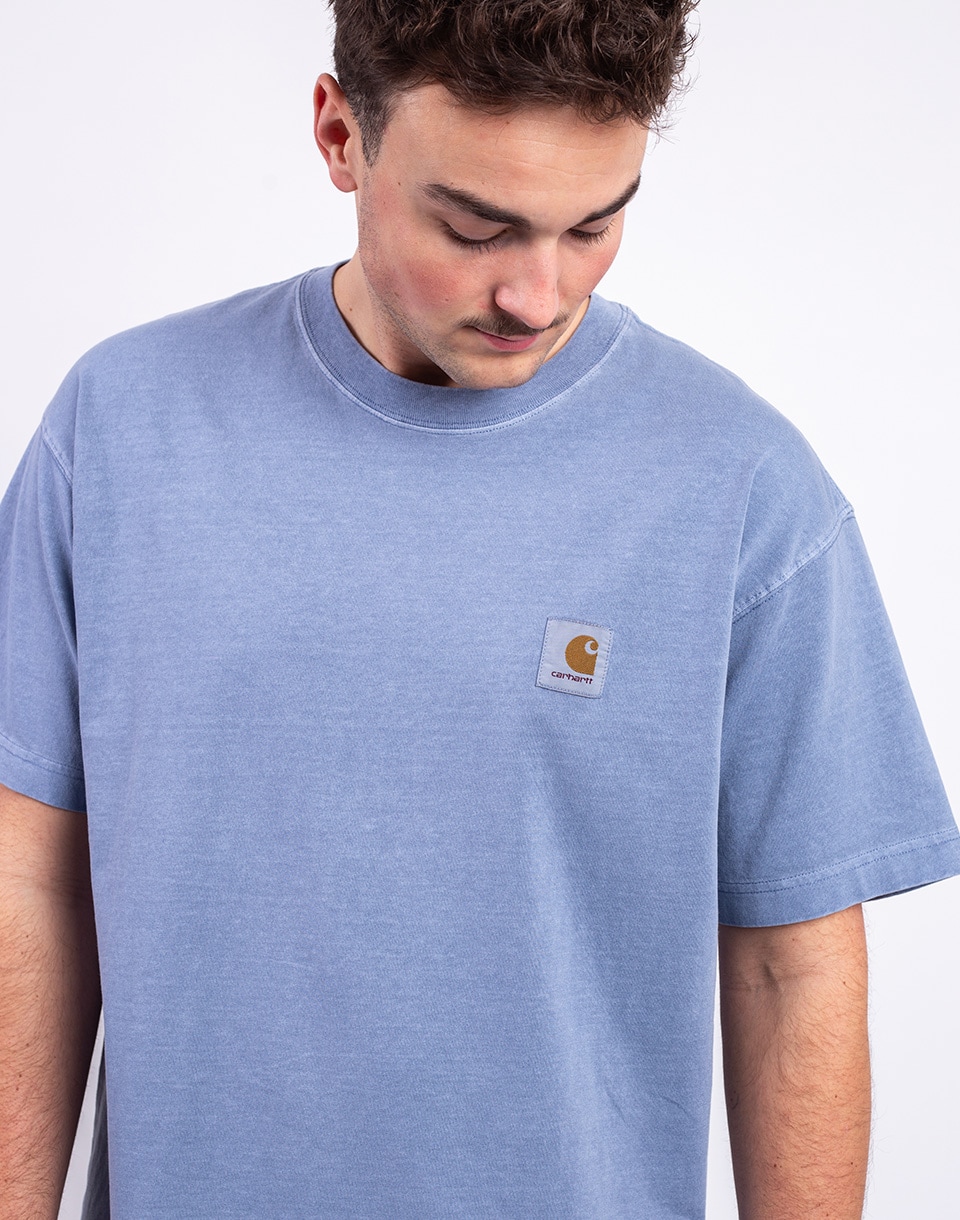 Carhartt WIP S/S Nelson T-Shirt Gentle Blue garment dyed M