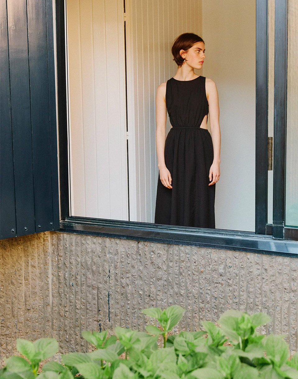 Thinking MU Black Kin Dress BLACK S