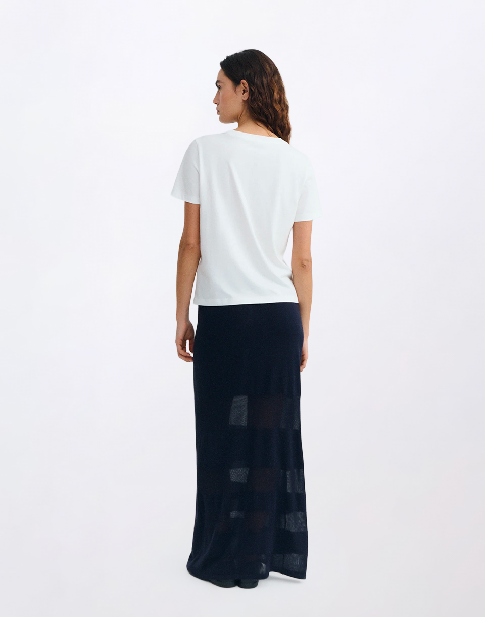Thinking MU Blurry Cherry Ida Tee WHITE S