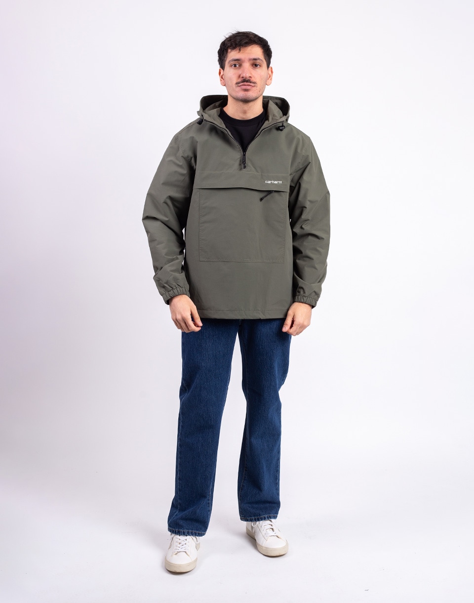 Carhartt WIP Windbreaker Pullover Leaf/White M
