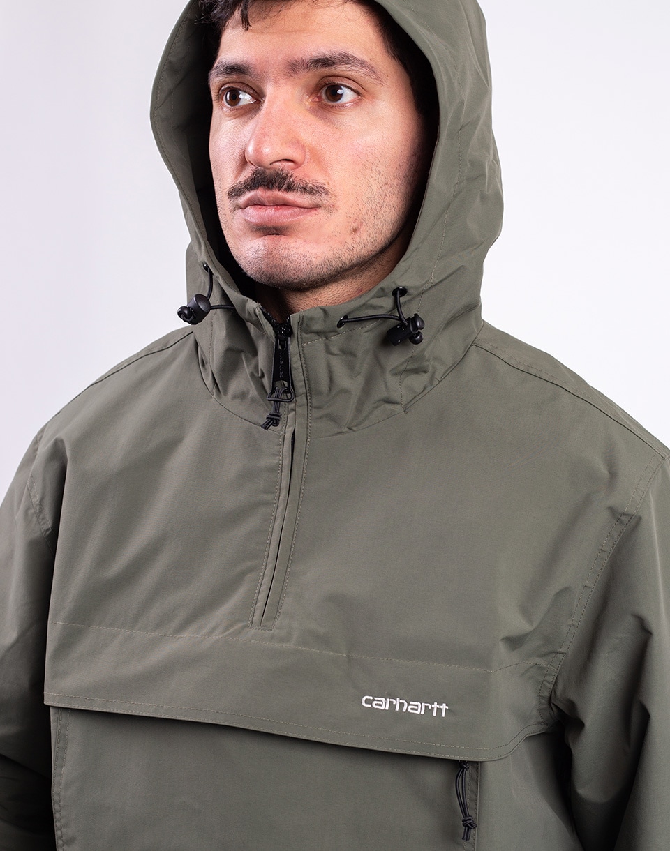 Carhartt WIP Windbreaker Pullover Leaf/White M
