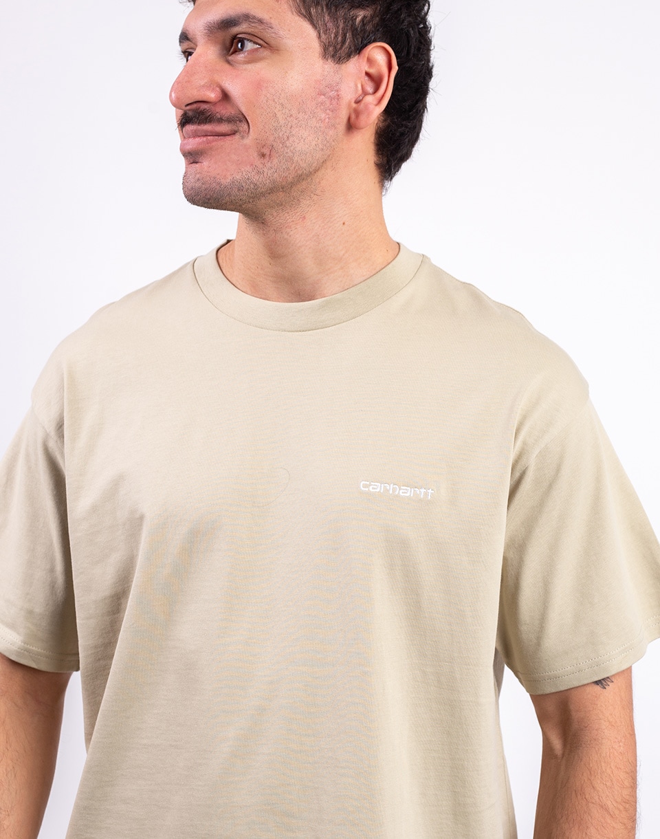 Carhartt WIP S/S Script Embroidery T-Shirt Barchan/White S