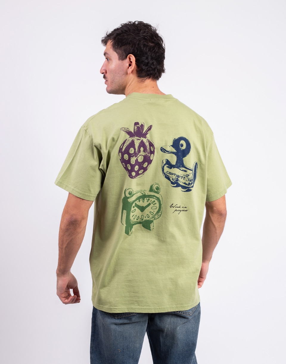 Carhartt WIP S/S Forma T-Shirt Green heavy stone wash S