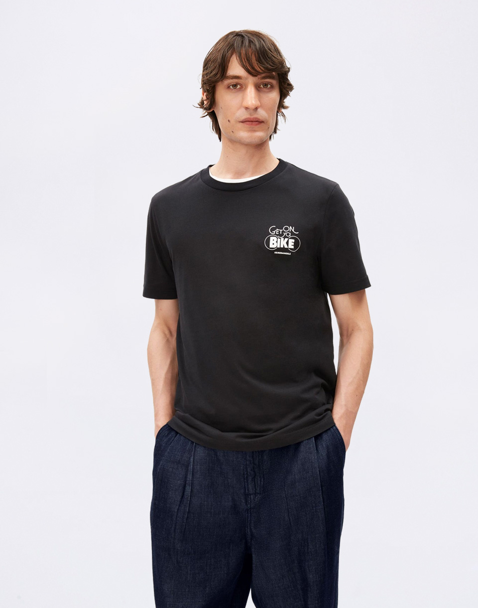 Tričko Armedangels Jaames Bike 105 black