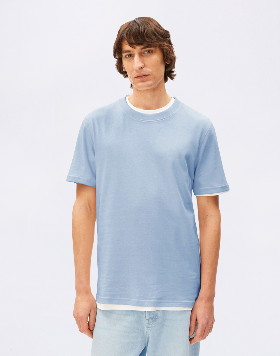 Tričko Armedangels Maarkos 3455 wedgwood