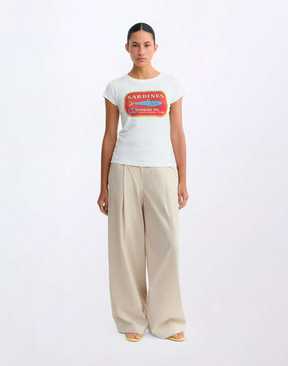 Thinking MU Sardines Mirna Tee WHITE L