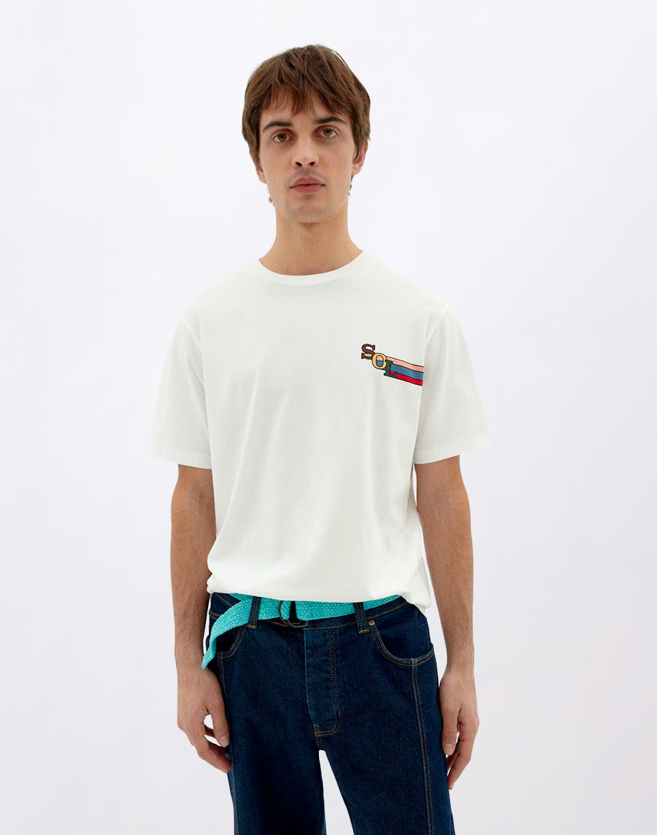 Tričko Thinking MU Sol Colors Zach T-Shirt WHITE