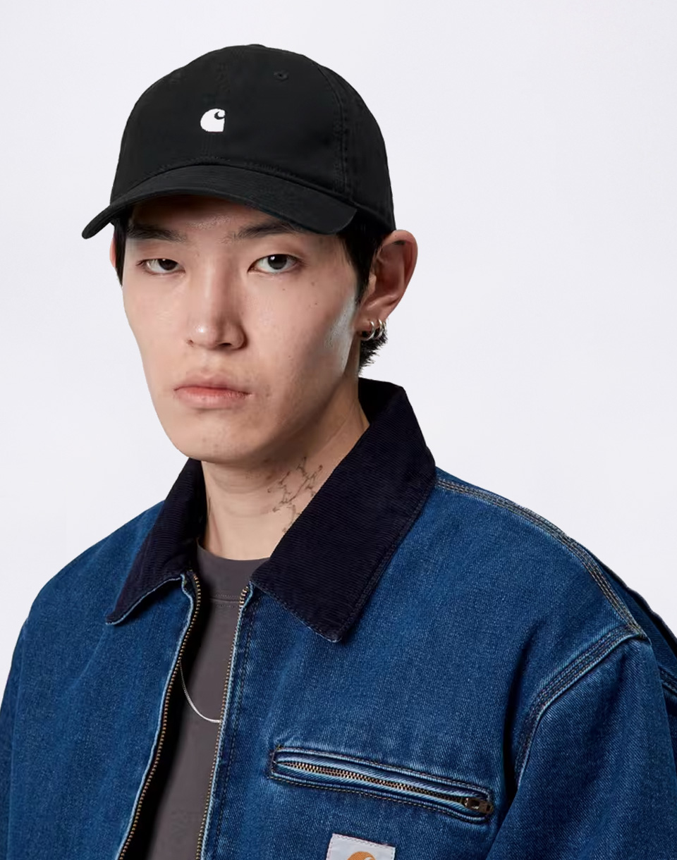 Carhartt WIP Madison Logo Cap Black/White