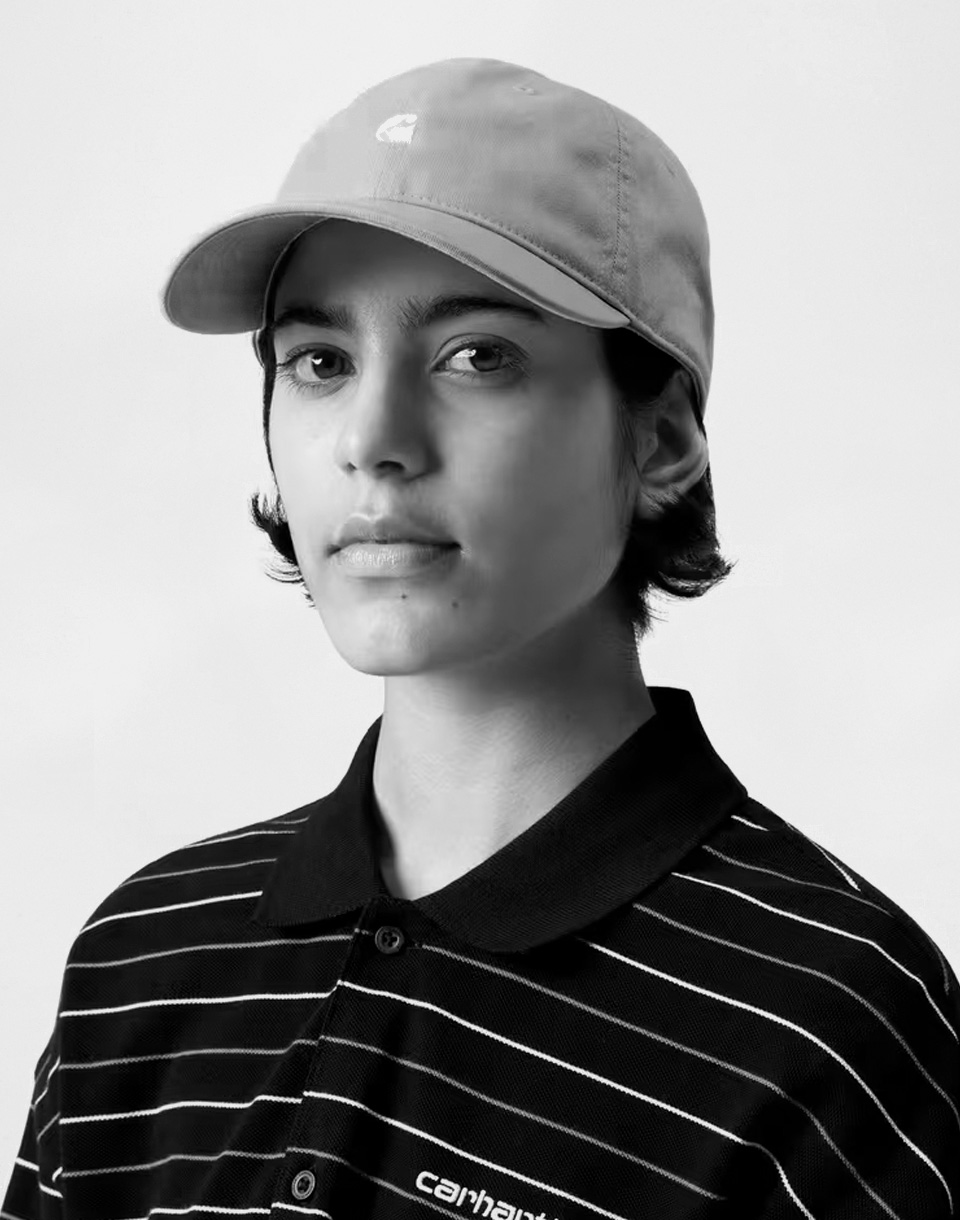 Carhartt WIP Madison Logo Cap Stone/White