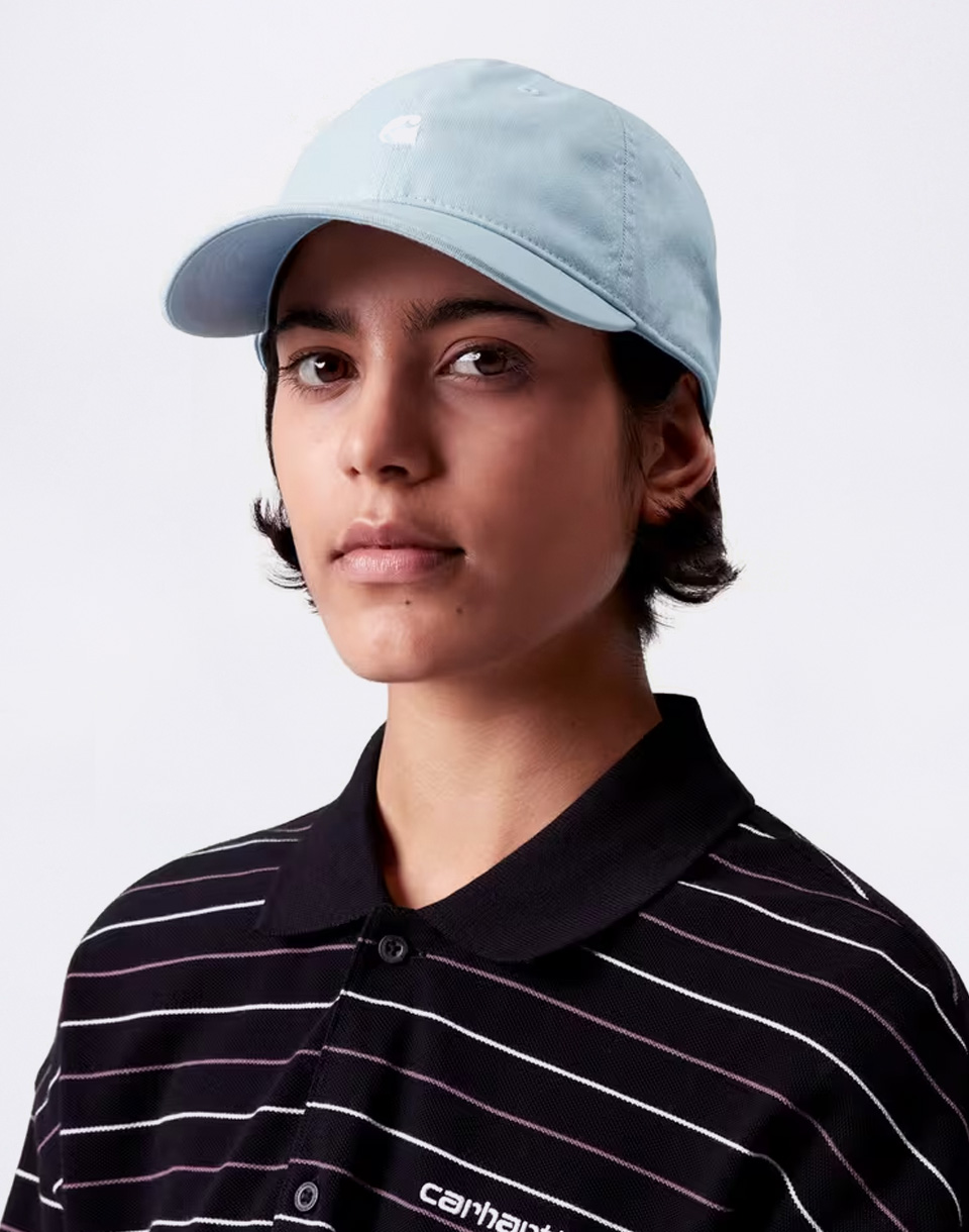 Carhartt WIP Madison Logo Cap Tourmaline/White