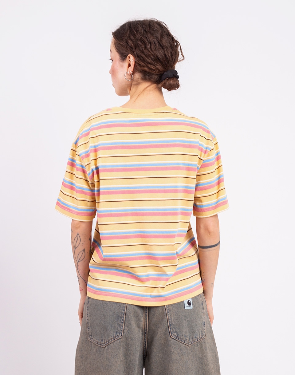 Thinking MU Funky Stripes Sahara Sun Lucia Tee MULTICOLOR M