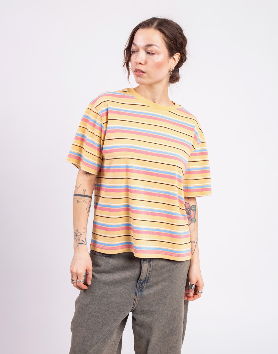 Tričko Thinking MU Funky Stripes Sahara Sun Lucia Tee MULTICOLOR