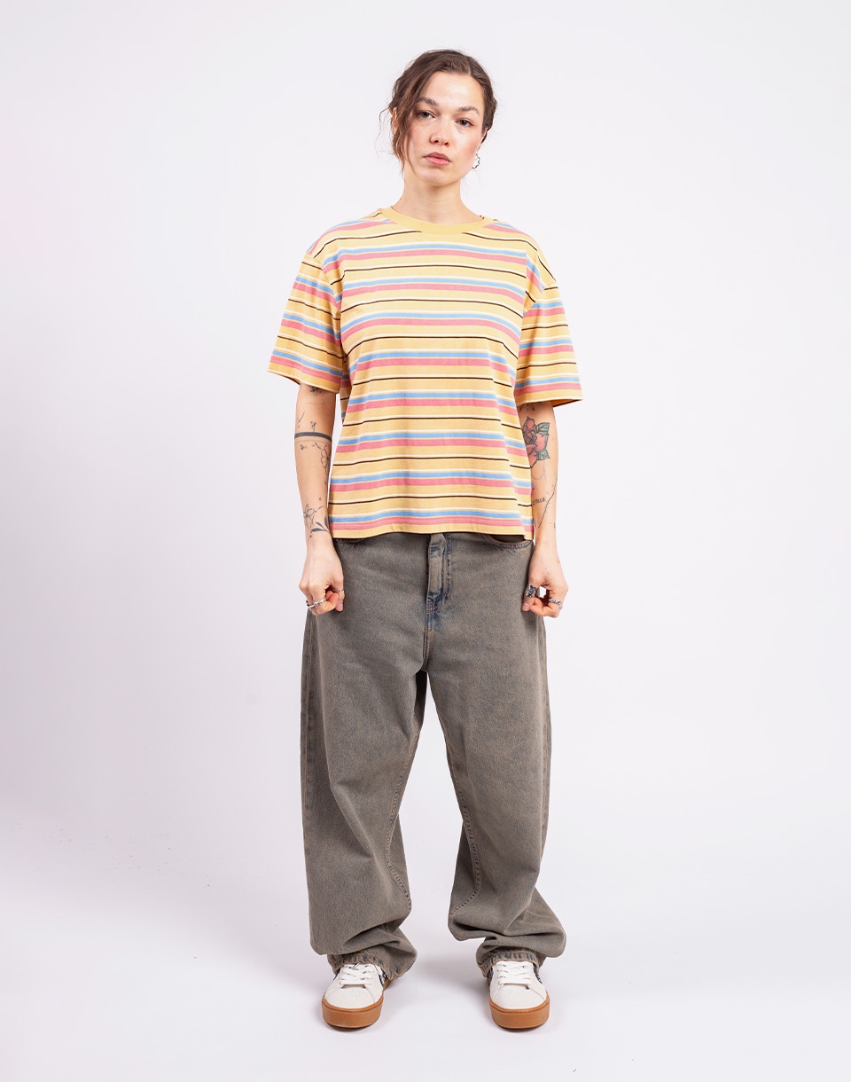 Thinking MU Funky Stripes Sahara Sun Lucia Tee MULTICOLOR M