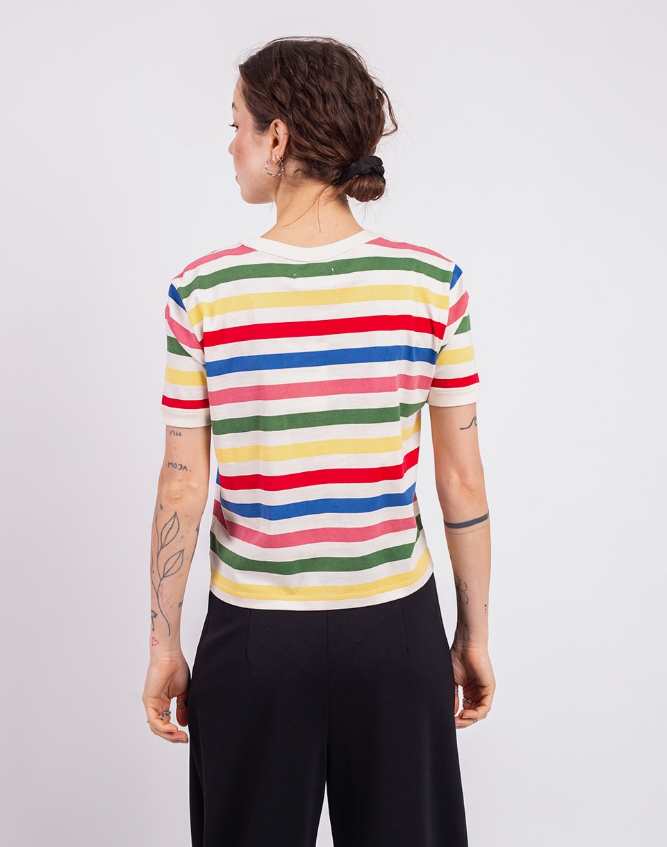 Thinking MU Med Stripes Zowie R Tee MULTICOLOR S