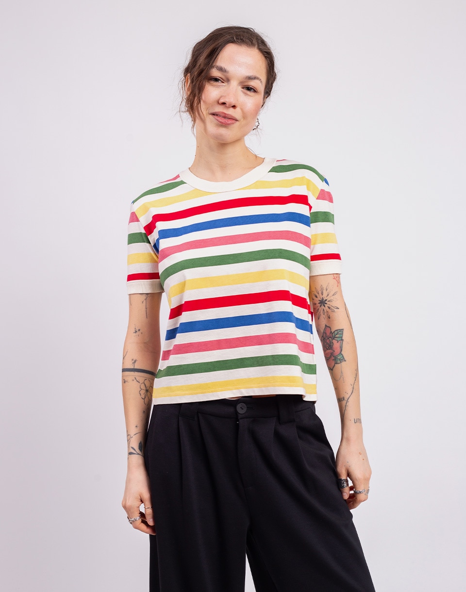 Tričko Thinking MU Med Stripes Zowie R Tee MULTICOLOR